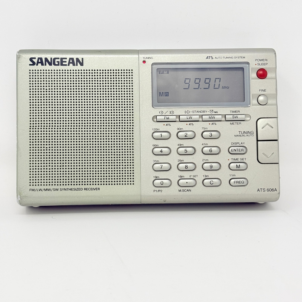 Sangean ATS-606A FM LW MW SW World Band Radio Receiver Tested Working 1990s Vtg - Picture 7 of 10